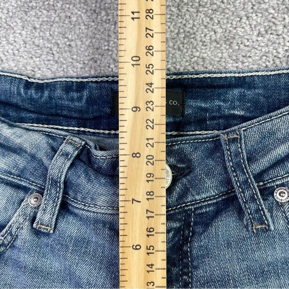 Silver Jeans Suki Shorts Women's 25 Blue Low Rise Cuffed Distressed Denim - Picture 7 of 9